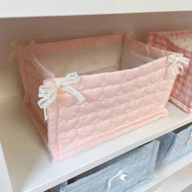 Kawaii Cottagecore Fabric Storage Box