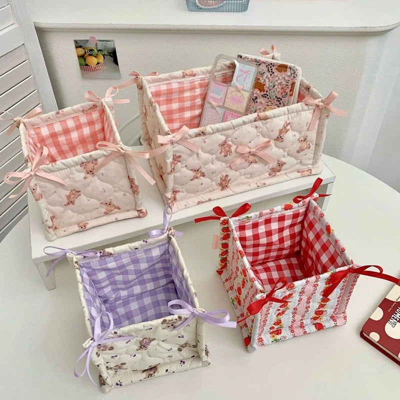 Kawaii Cottagecore Fabric Storage Box