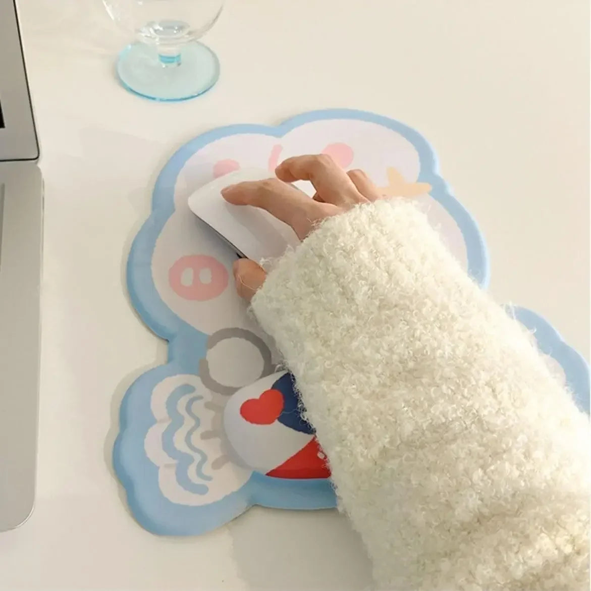 Sweet Bunny Mouse Pad and Wrist Support