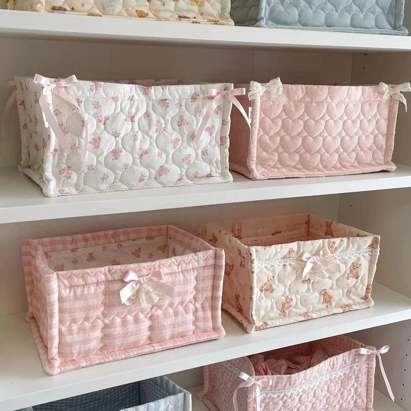 Kawaii Cottagecore Fabric Storage Box