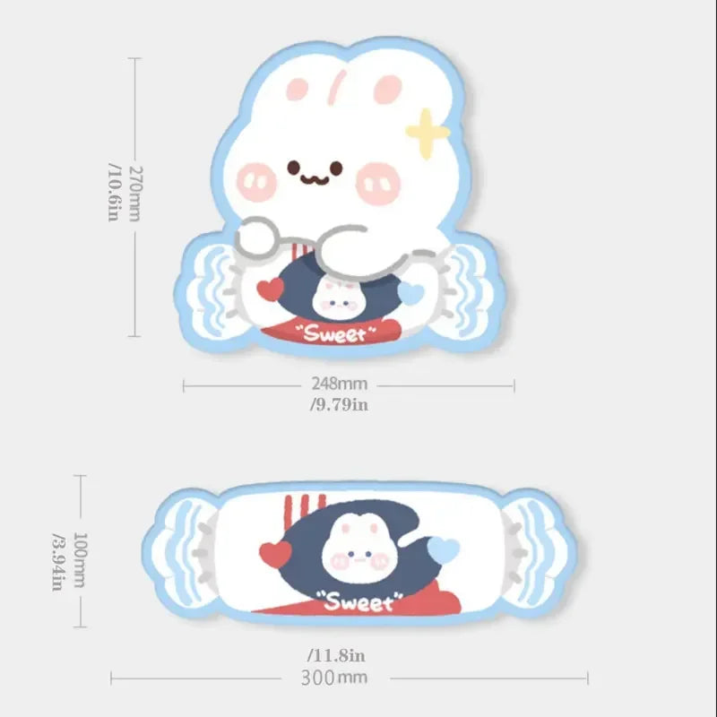 Sweet Bunny Mouse Pad and Wrist Support