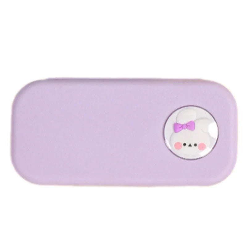 Kawaii Pastel Animal Cuties Double Tiered Pencil Case