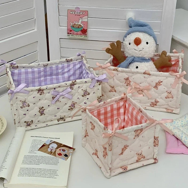 Kawaii Cottagecore Fabric Storage Box
