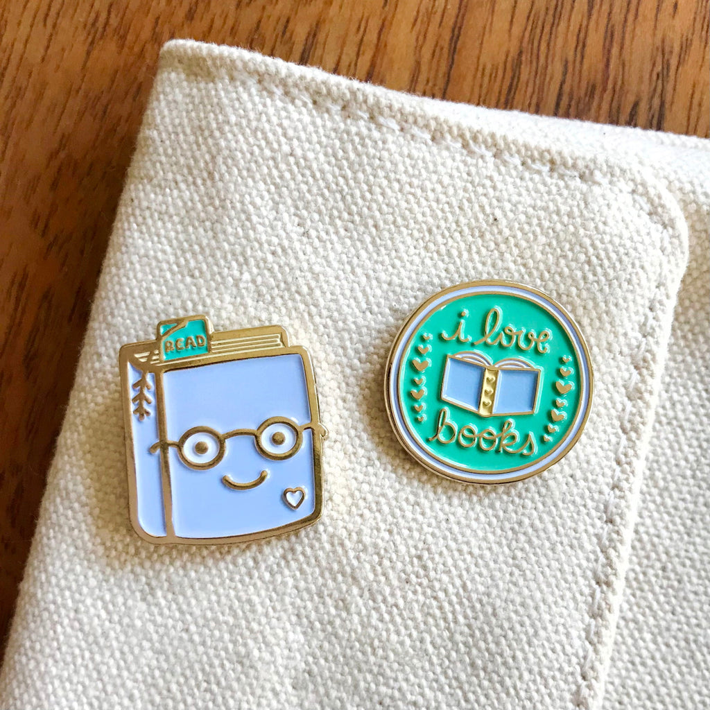 Book Lover Enamel Pin