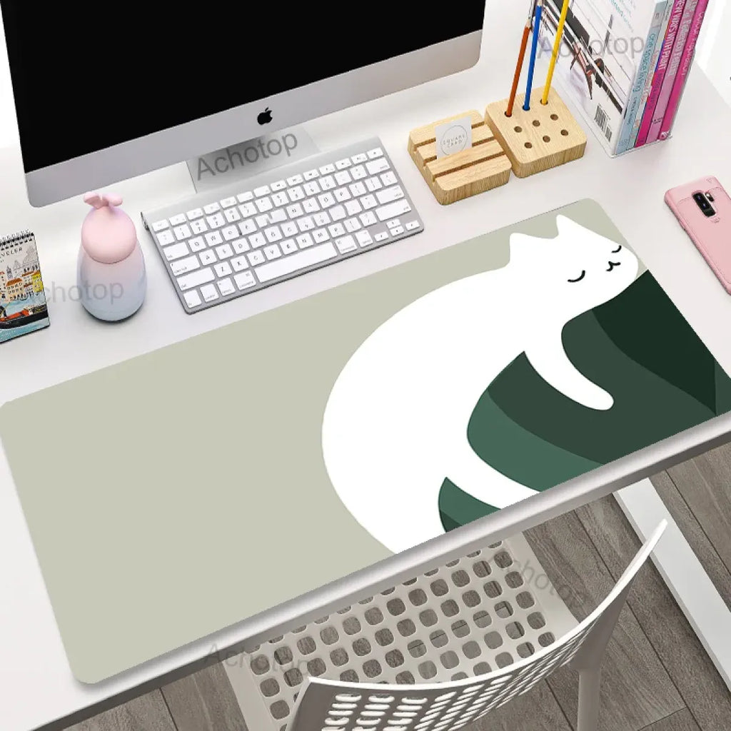 Kawaii Cat Constellation Desk Mat
